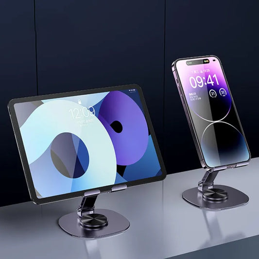 Metal Mobile Holder – 360° Rotatable Stand with Carbon Steel Plate