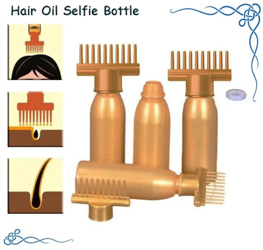 Hair Oil Applicator Bottle, Root oiling Comb bottle for Hair Coloring, Shampoo, Oiling, Dye, and Scalp Treatment for h