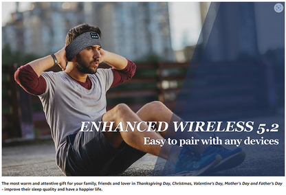 2-in-1 Sports & Sleep Bluetooth Headband