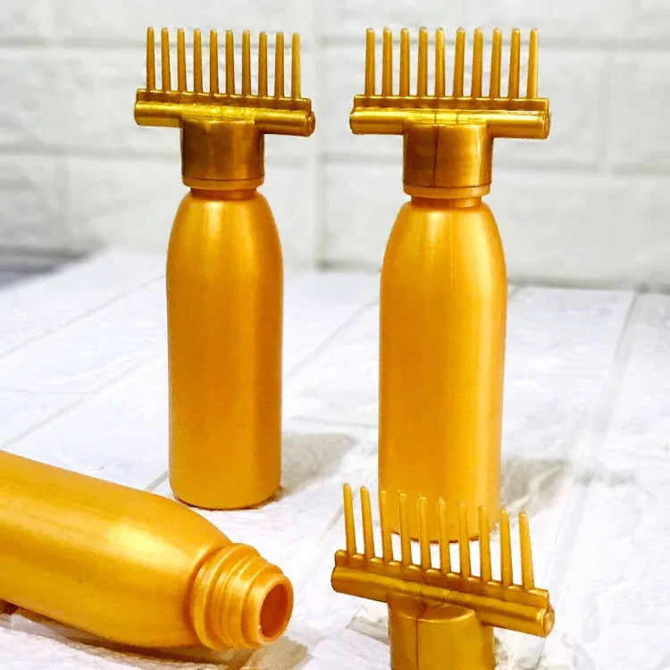 Hair Oil Applicator Bottle, Root oiling Comb bottle for Hair Coloring, Shampoo, Oiling, Dye, and Scalp Treatment for h