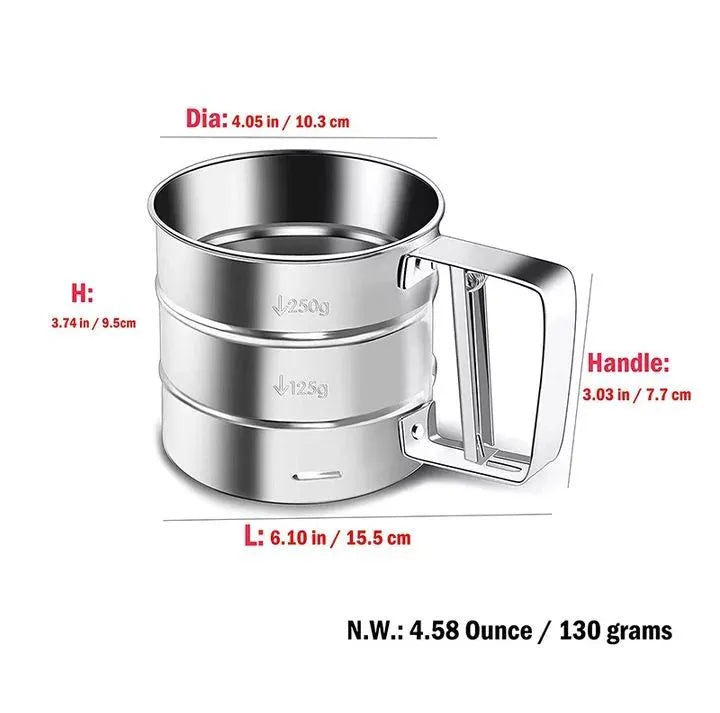 Flour Sifter Stainless Steel