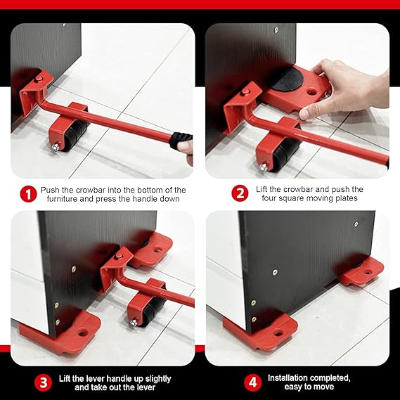 Set of 5 Furniture Lifter Moving Tool - (IMPORTED)