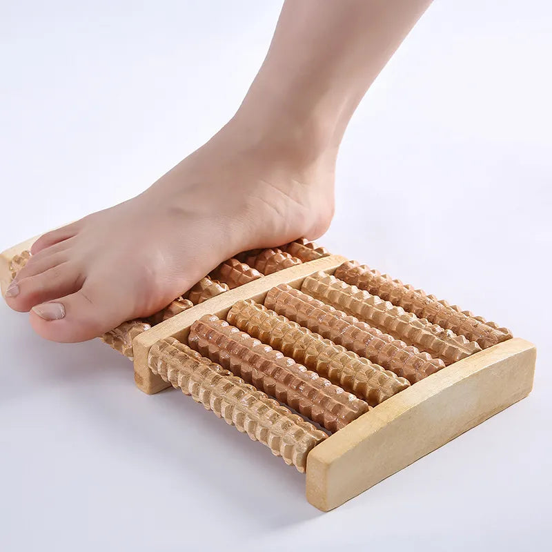 Foot Sole Foot Massager Wooden Roller Type Solid Wood