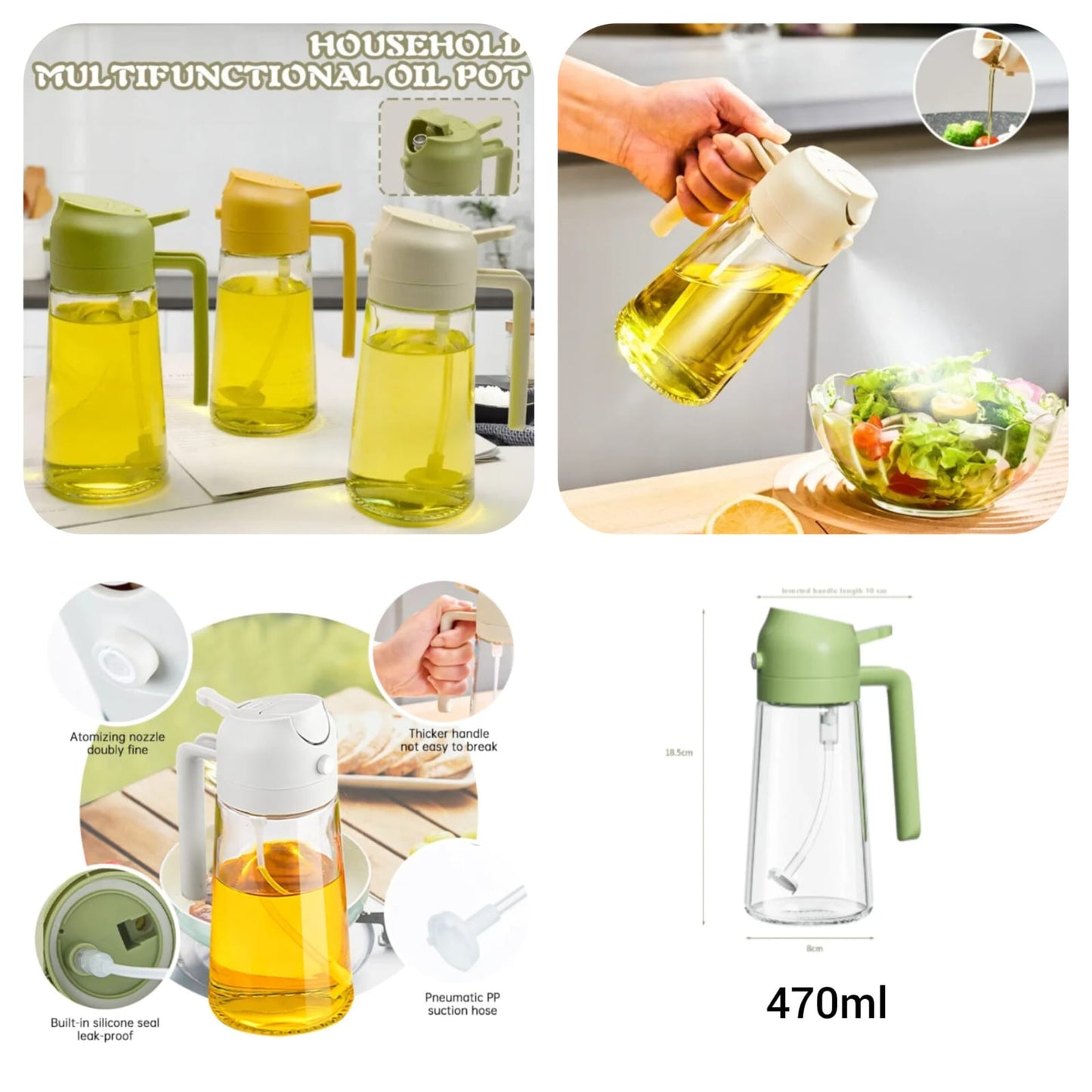 2 in 1 Oil Spray Jug