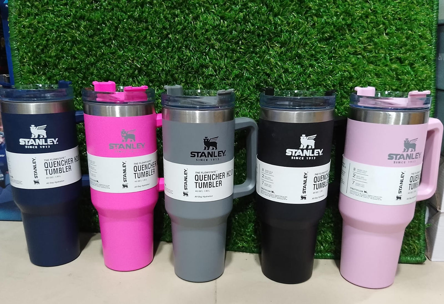 Stanley 40 Oz (1200ML) Stainless Steel Vacuum Insulated Tumbler with Straw