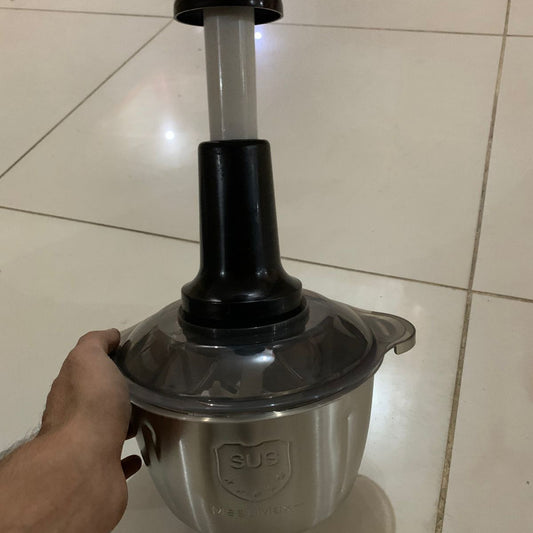 2L Heavy-Duty Metal Body Manual Chopper For Meat, Vegetables