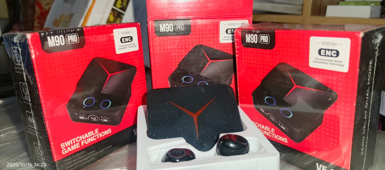 M90 Pro Gaming Earbuds – Bluetooth 5.3 Wireless Earphones with ENC Noise Reduction