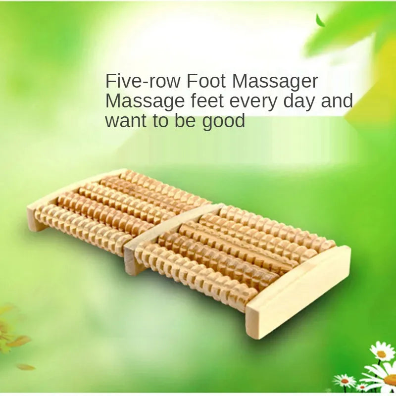 Foot Sole Foot Massager Wooden Roller Type Solid Wood