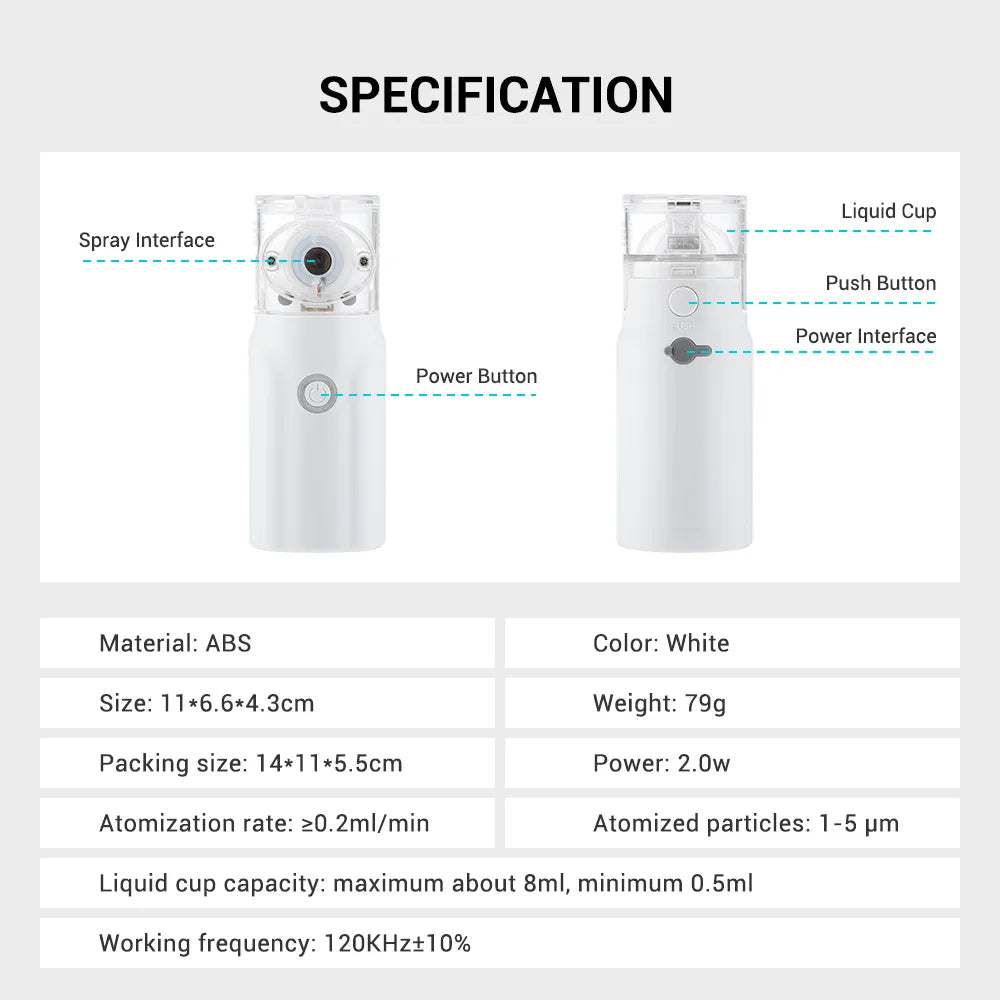 Portable Nebulizer For Asthma Inhaler Nebulizer Machine For Kids And Adults Medical asthma nebulizer